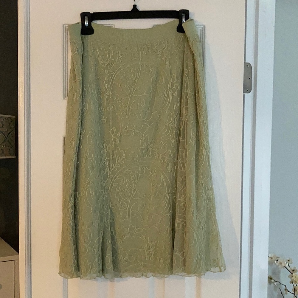 Green Lace Skirt NWT